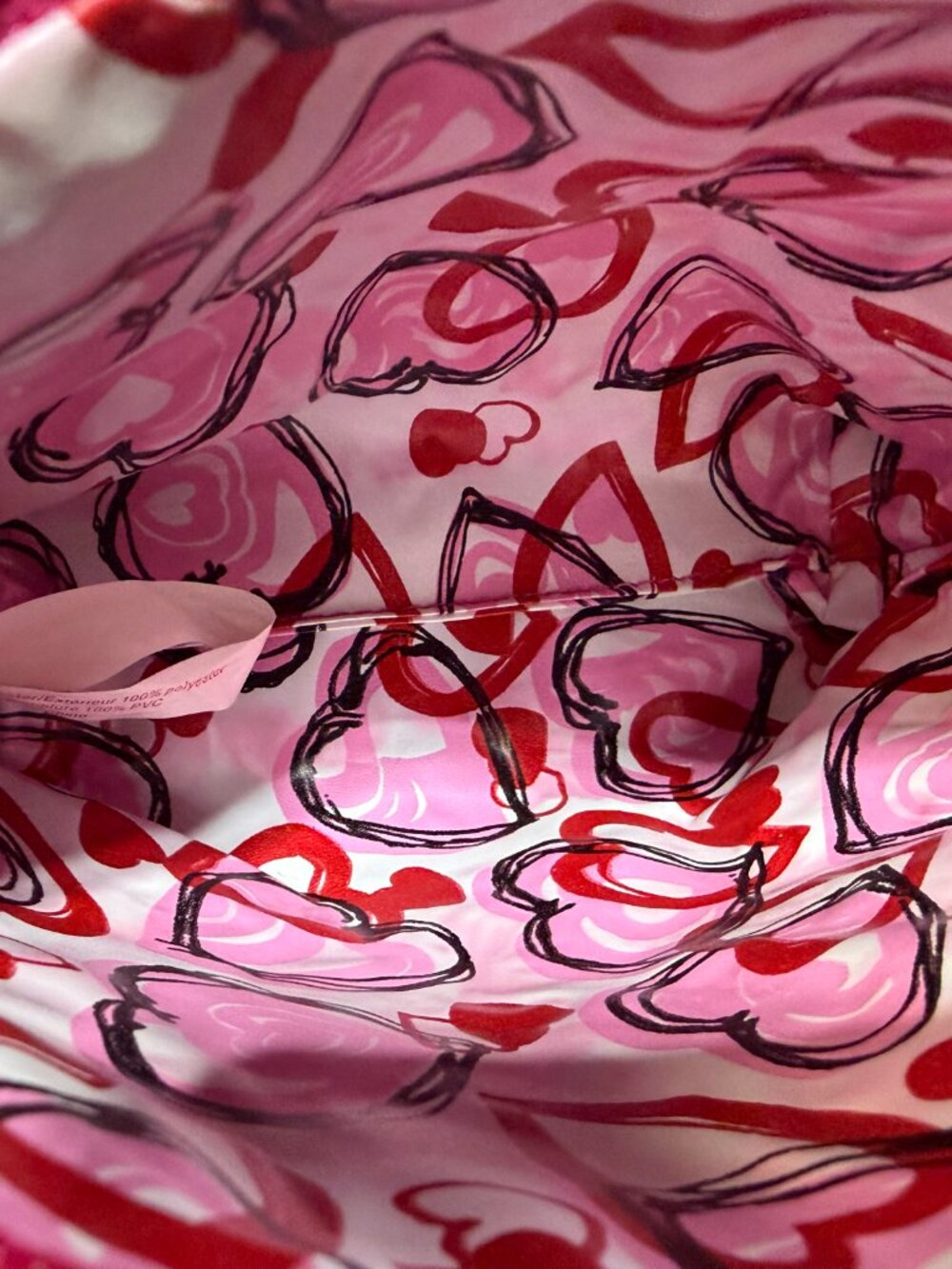EUC Cosmetic bag with heart mirror - Pink - Picture 9 of 9